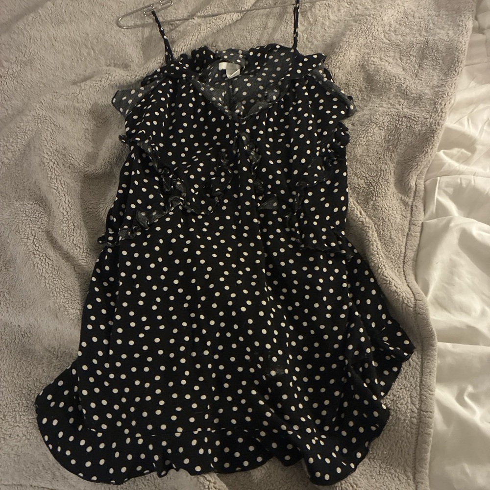H&M Black and White Polka Dot Dress